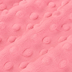 Bubble Gum Cuddle Dimple, Pink, Shannon Fabrics, Minky Yardage