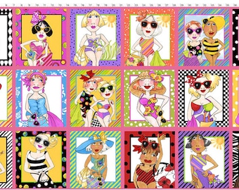 Beauty Beach Fabric Panel, Loralei Designs