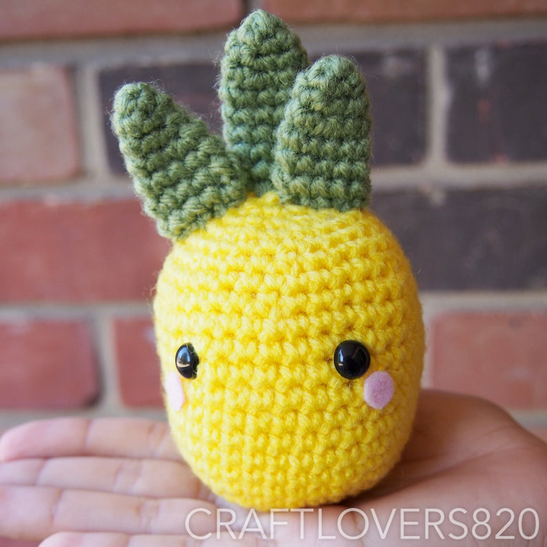 Mini Pineapple Amigurumi Pineapple Crochet Plush Mini | Etsy