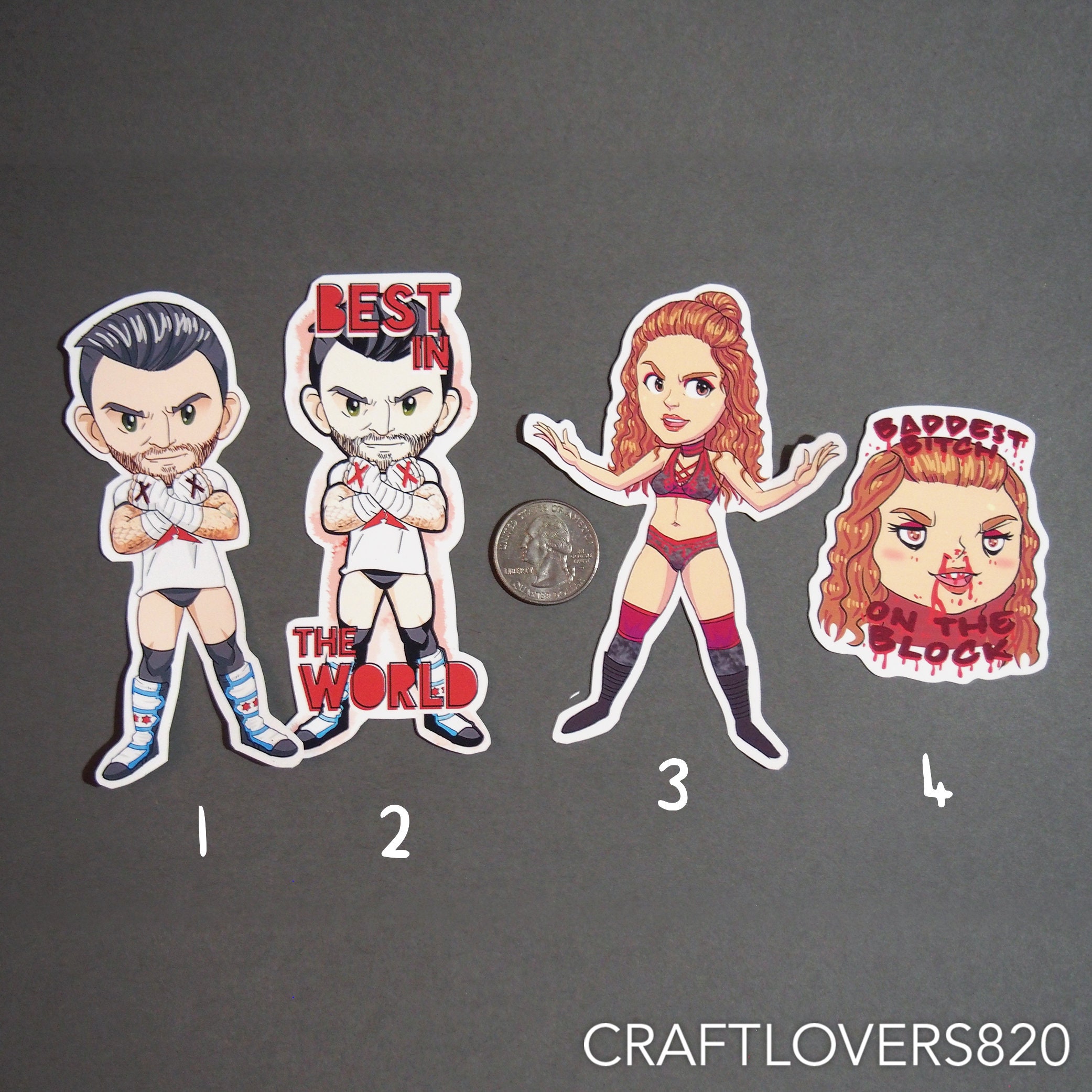 Aew Inspired Hand Cut Stickers Cm Punk Stickers Best In Etsy