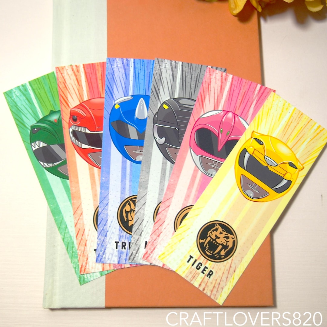 Power Hero Bookmarks | Red Green White Pink | Colorful Bookmarks ...