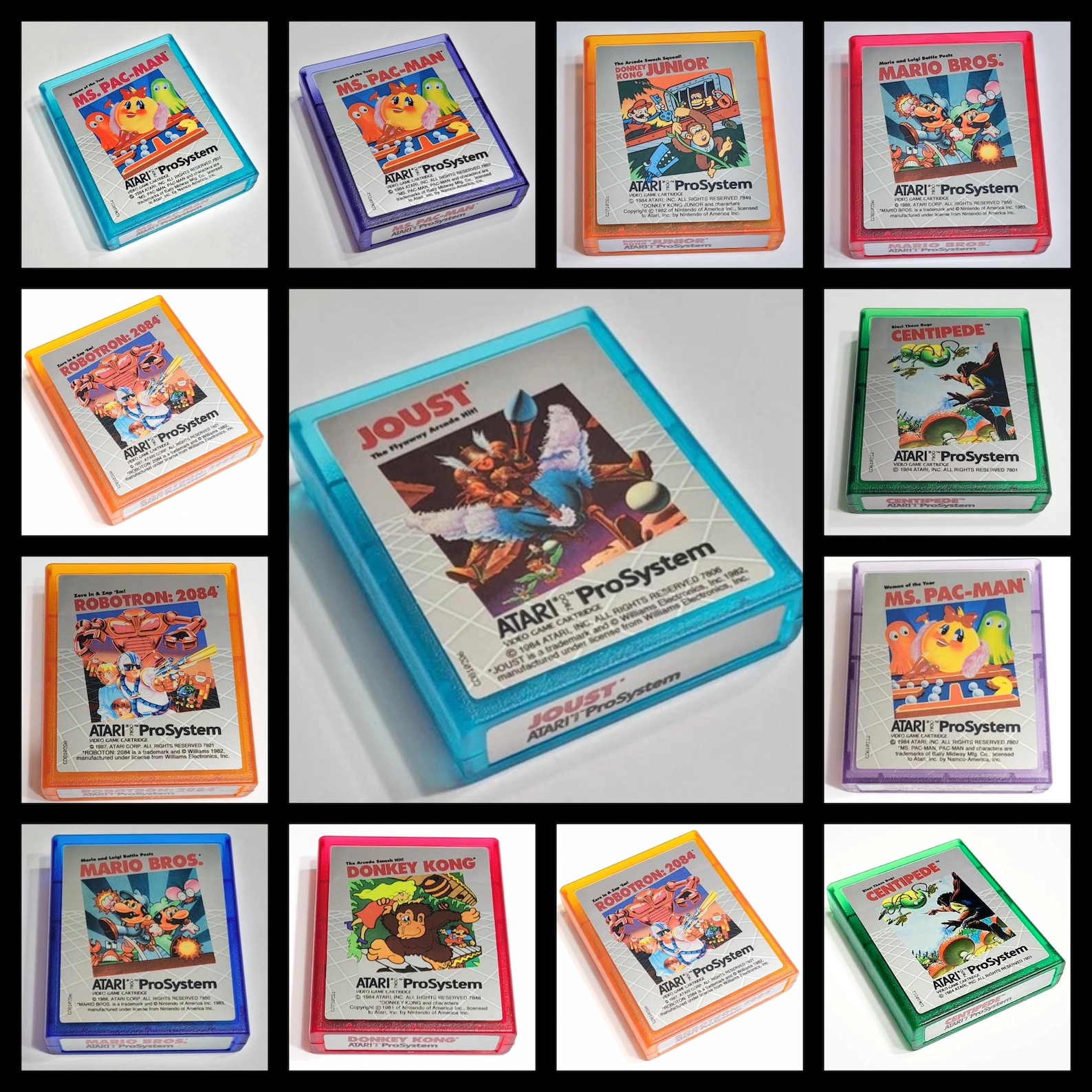 Atari 7800 Original Games With Custom Labels and Shells. - Etsy
