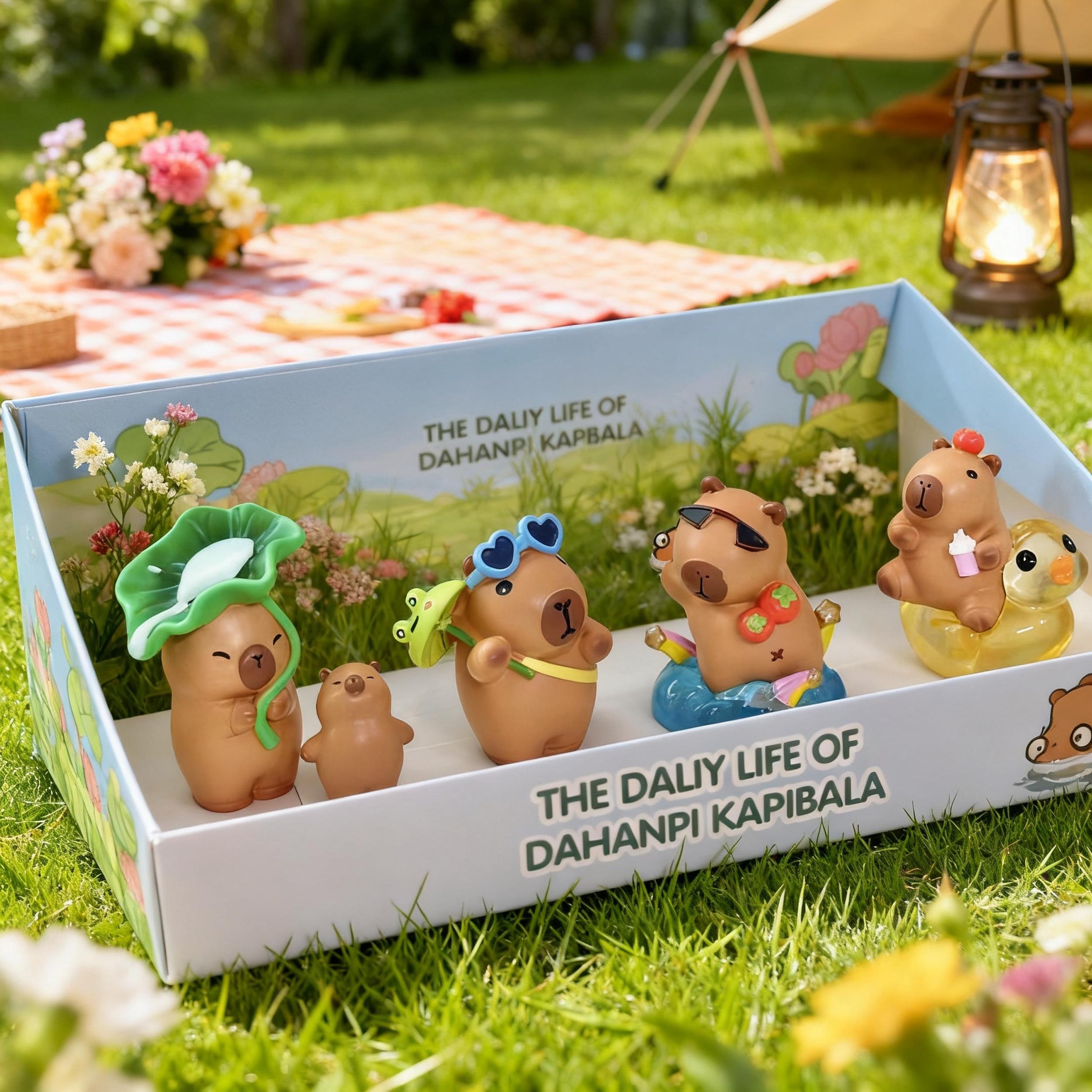 Adorable Capybara Blind Box, Daily Life Series Mini Figure Kawaii ...