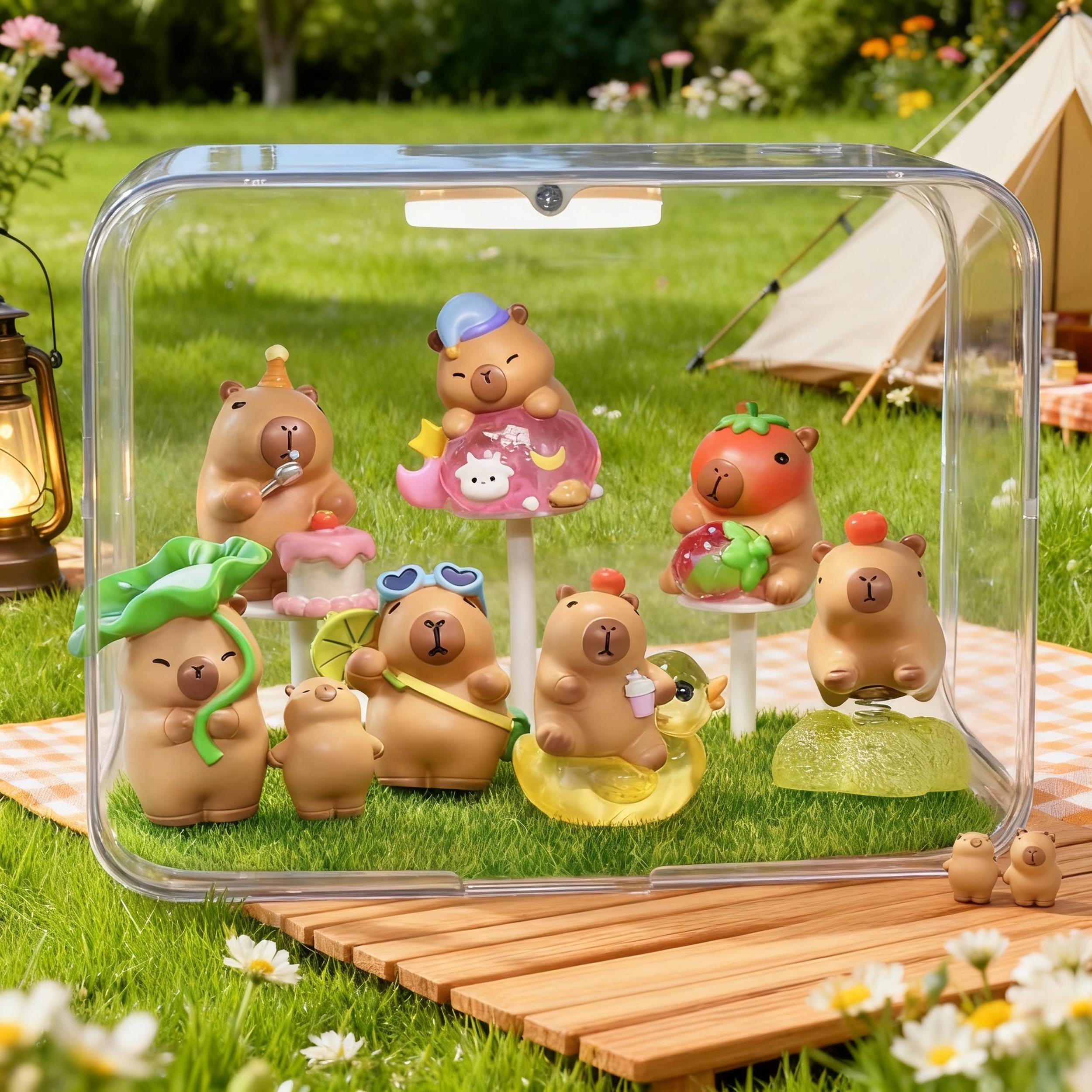 Adorable Capybara Blind Box, Daily Life Series Mini Figure Kawaii ...