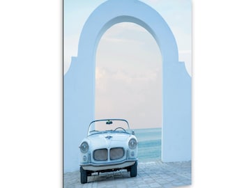 Sperlonga Italy Archway Fiat Spider Print, Mediterranean Coastal Wall Art