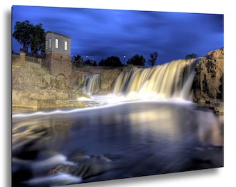 Sioux Falls Waterfall Photography, Falls Park Midwest Landscape Print