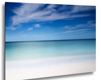 Minimalist Beach Photography, Serene Seascape Print, Gulf Coast Artwork
