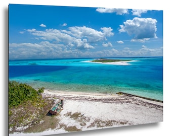 Dry Tortugas Fort Jefferson Photography Print, Tropical Beach Coastal Landscape