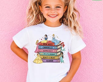 Princess Sidekicks Book Club Shirt, Retro Reading Tour Tee, Fantasy Book Lover Shirt, Cute Librarian Gift for Women Readers Tee