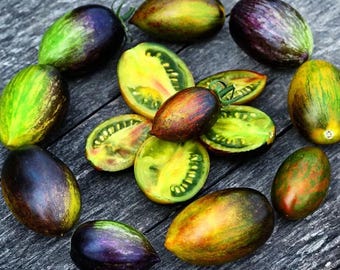 Brad’s Atomic Grape Tomato | Unique Cherry Tomato for Home Garden 120+ Seeds