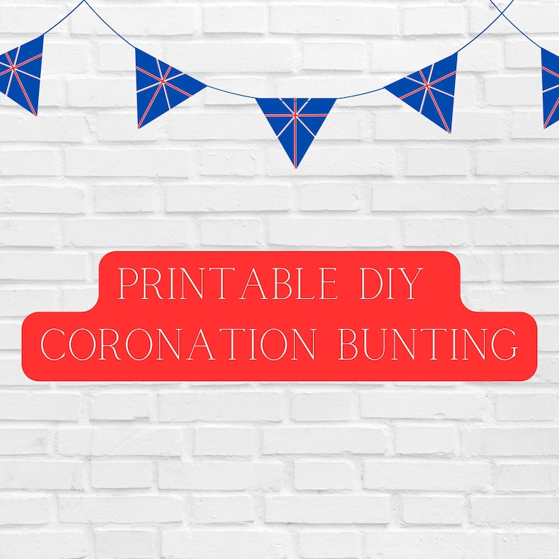 Union Jack Bunting - Printable Download - Etsy