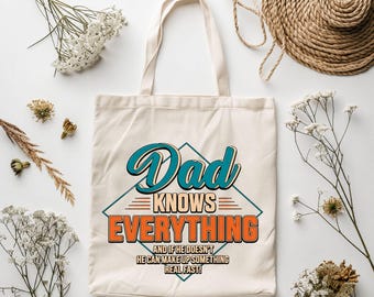Dad Knows Everything PNG – Funny Father's Day PNG, Dad Joke Sublimation Design, Retro Dad Quotes Digital Download, Sarcastic Dad Life PNG