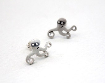 Octopus earrings 21st birthday Gift for women Mothers day gift Sister gift Nature jewelry Animal jewelry Animal stud earrings Octopus gift
