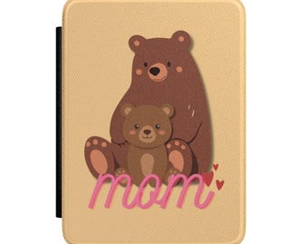 Funda para Kindle de Mamá Osa con Cachorro / Ilustración de Mamá Osa