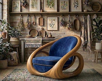 Sculptural Loop Lounge Chair – Handmade Statement Furniture