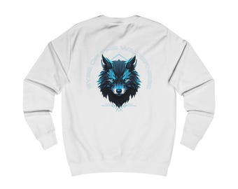 Sudadera con estampado de lobos "Ojos de la naturaleza salvaje"