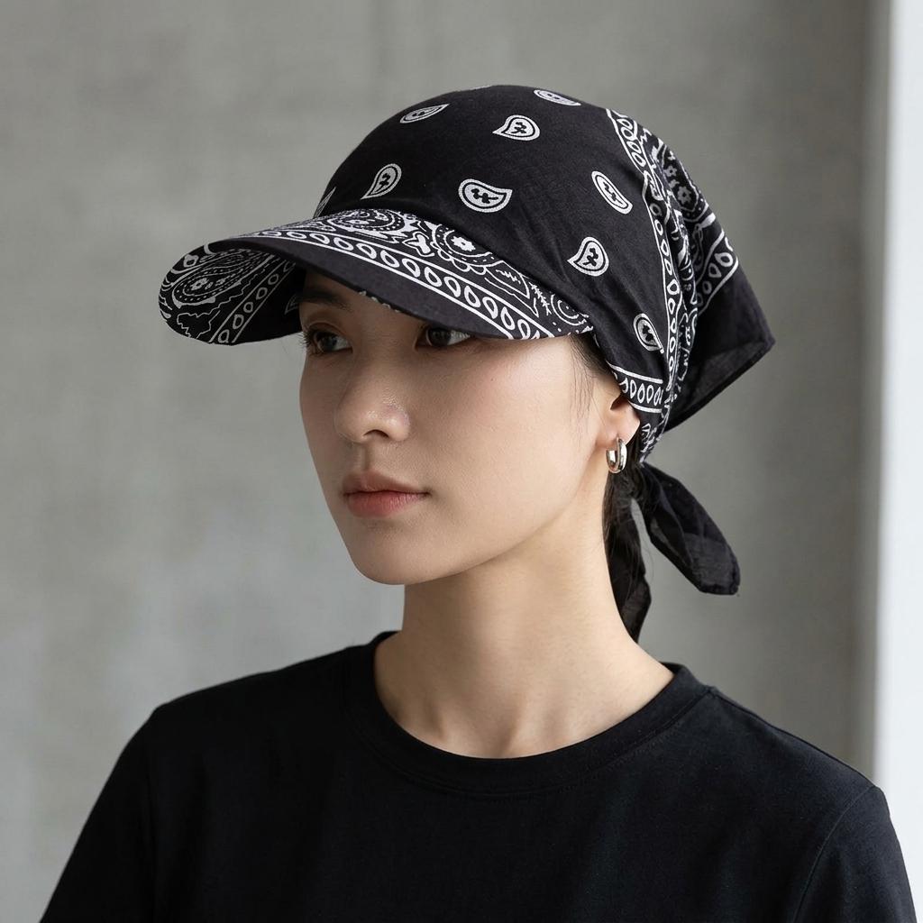 Bandana Hat With Brim - Etsy