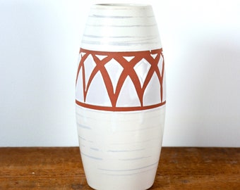Vintage Scheurich Keramik vase 522 20, West German pottery Fat Lava vase 1960s, midcentury modernist minimalist decor