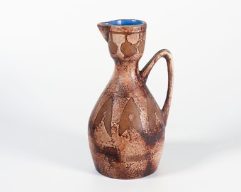 Vintage Ceramano Burgund vase 1960s West German Pottery Fat Lava vase