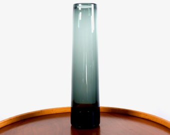 Vintage Holmegaard Glass vase 16909 Labrador, 1950s Danish Modern Per Lutken design, midcentury modernist minimalist decor