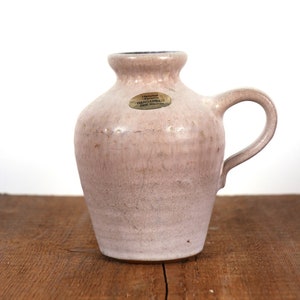 Gramann Romhild Studio Pottery Vase: 1970s East German Fat Lava