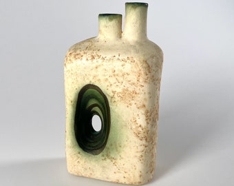 Nikos Dazelidis Greek studio pottery vase 1970s space age brutalist midcentury modernist style