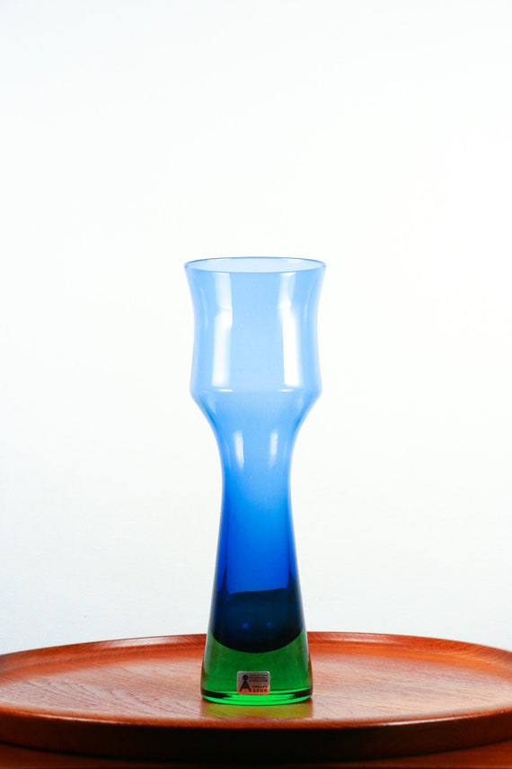 Swedish Aseda art glass vase Bo Borgstrom B5 602 1960s Scandinavian modern decor il 570xN o4kz