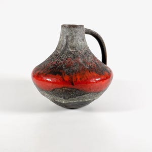 Carstens Atelier vase 1960s West German Fat Lava studio pottery midcentury brutalist decor