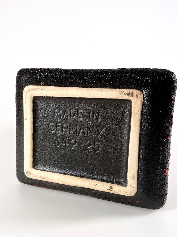 ヴィンテージのFohr Keramik Fat Lava花瓶：西ドイツの陶器