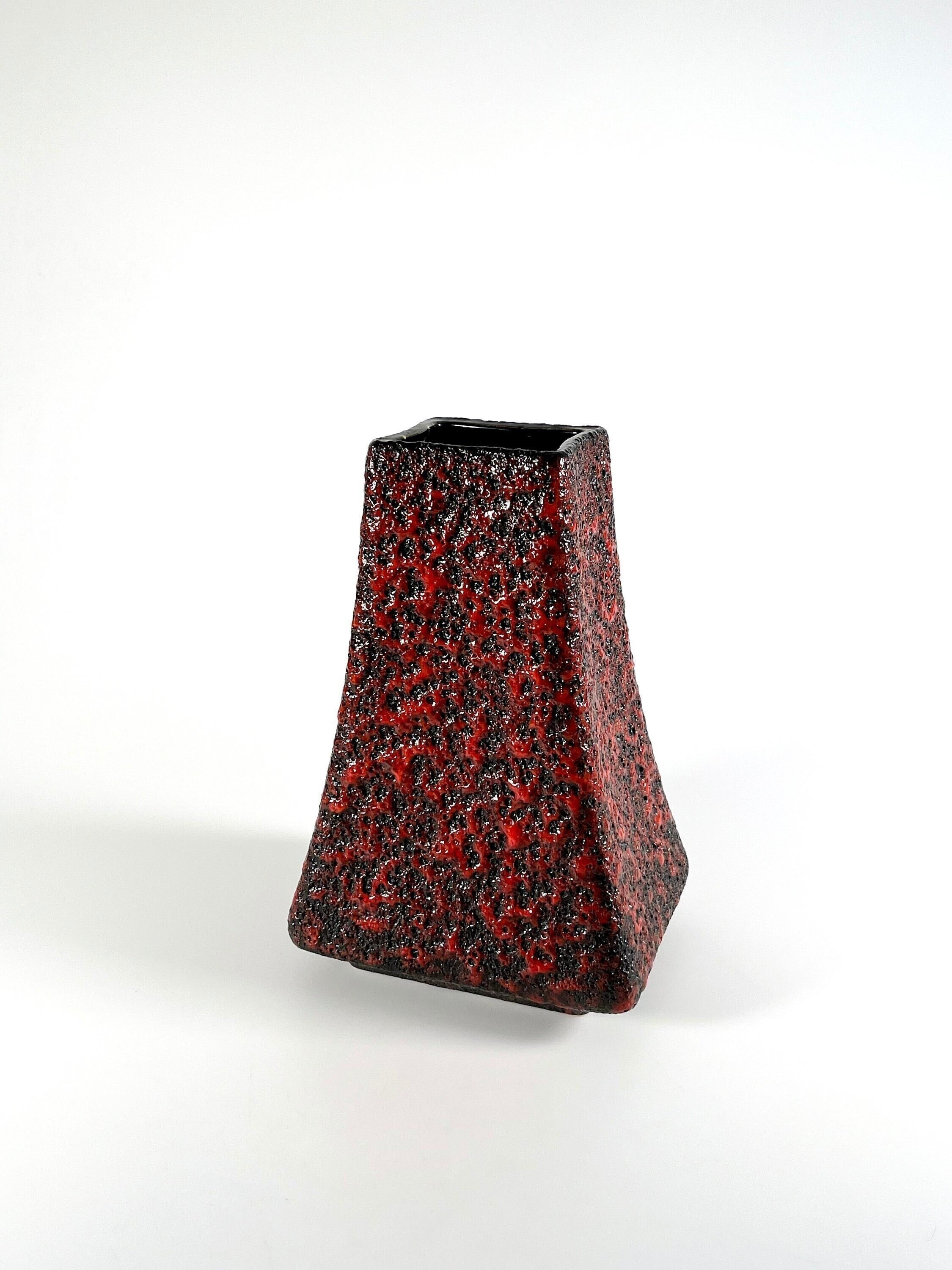 Vintage german fat lava floor vase - Etsy 日本