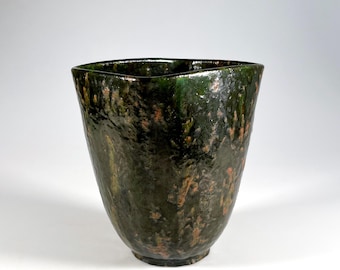Marcello Fantoni Vase 1950er etruskisches Dekor italienische Keramik