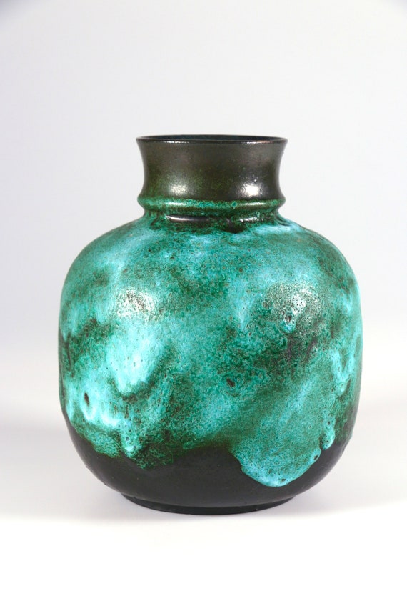Ruscha Keramik 花瓶 Amazonas decor 876、西ドイツ Fat Lava 陶器