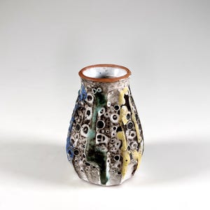 DOK De Olde Kruyk Sequoia Fat Lava Vas, holländsk Studio Keramik, 1960-talet