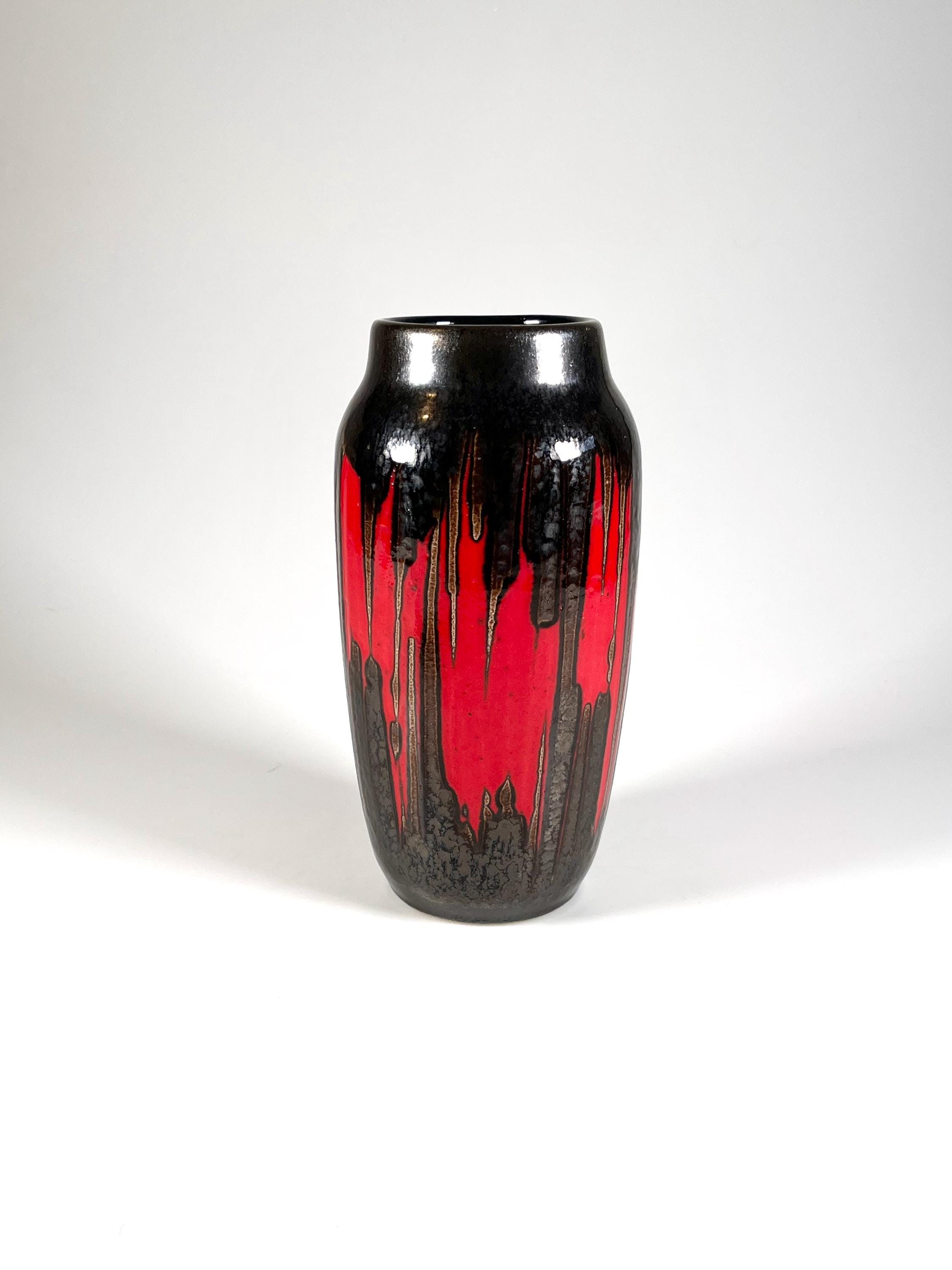 Scheurich Keramik Vase Lora 242 22 West German Pottery Fat