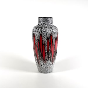 Scheurich Keramik vase Lora 517 30 West German pottery Fat Lava vase 1970s