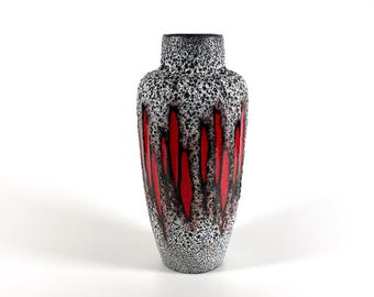 Vintage West German Design Fat Lava Vase Scheurich No. 242-22 Lora