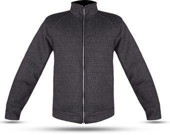 Men’s Thermal Gray Jacket, Quilted Lined Winter Jacket, Breathable Full Zip Coat, Casual Lightweight Outerwear for Men, Gift for Him