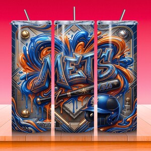 Graffiti basebollmössa med omslagspapper | 30 lag PNG (sublimeringsdesign för smala tumblers på 20oz) bild 13