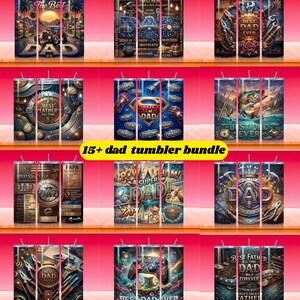 Bästa pappa någonsin Tumbler Wrap PNG, Fars dag 20oz smal sublimeringsdesign, rustik mekaniker pappapresent, sömlös tumblermall