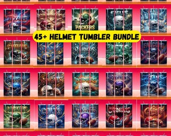 45+ Football Helmet Tumbler Wraps | Graffiti Team PNG Sublimation Designs (Digital Download)