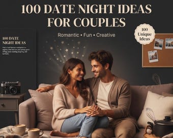 100 Date Night Ideas for Couples | Romantic Printable PDF Guide