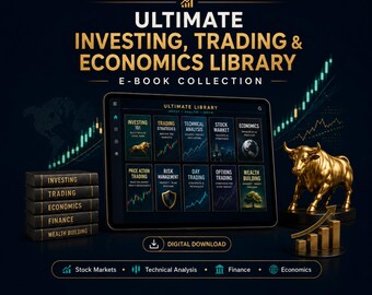 Investing, Trading & Economics E-Book Bundle | Stock Market, Technical Analysis, Day Trading, Finance Library
