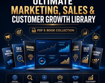 E-Book-Bundle zu Marketing & Vertrieb | Digitales Marketing, SEO, Content-Erstellung, Branding, Leadgenerierung, Verkaufstechniken