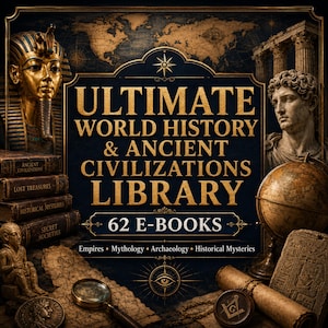 History E-Book Bundle: 62 World History, Ancient Civilizations, Mythology & Archaeology Books