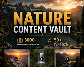 Nature Content Bundle – 3000+ Photos & 50+ Hours of Sounds
