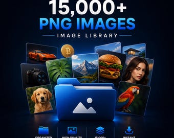 Ultimate PNG Image Library – 15,000+ Categorized Pictures