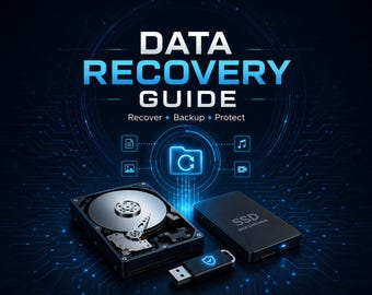 Data Recovery Guide | Recover Deleted Files, Hard Drive, SSD & USB Data | File Recovery eBook