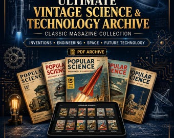 Vintage Science & Technology Magazine Archive | Classic Popular Science PDF Issues, Inventions, Engineering, Future Tech