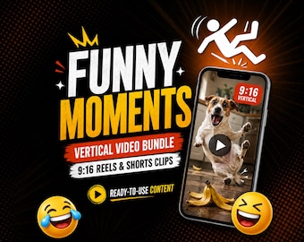 Funny Moments Video Bundle | 9:16 Viral Reels Clips