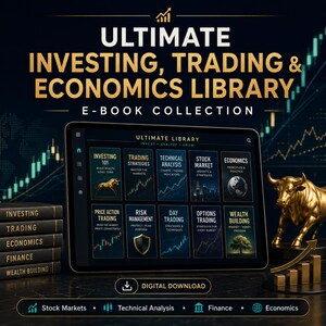 Investing, Trading & Economics E-Book Bundle | Stock Market, Technical Analysis, Day Trading, Finance Library